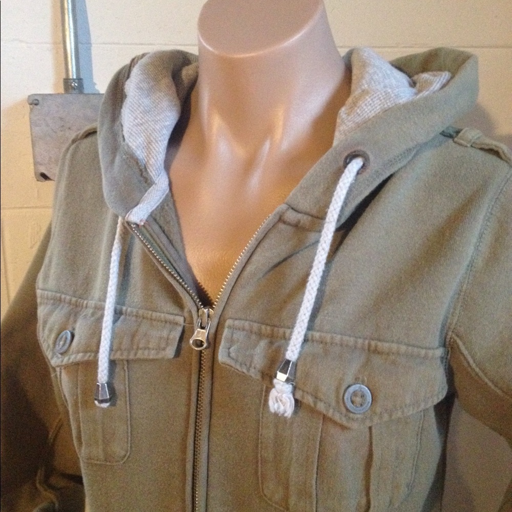 NWOT- Volcom Rollcall Zip-up Tie around Jr W Hoodie - Picture 2 of 8
